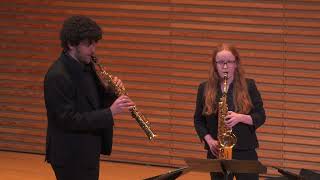 Six Bagatelles 1786 by György Ligeti  arr Guillaume Bourgogne  UM Saxophone Quartet [upl. by Cybill]