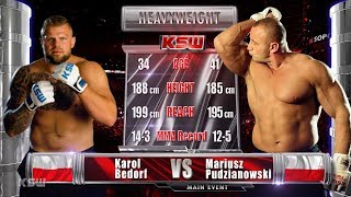 KSW Free Fight Karol Bedorf vs Mariusz Pudzianowski [upl. by Arraes23]