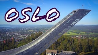 Holmenkollbakken Ski Jump in Oslo Norway DRONE [upl. by Jew375]