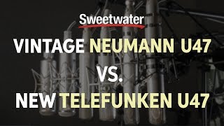 Vintage Neumann U47 vs New Telefunken U47 Mic Comparison [upl. by Uela75]