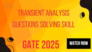 Transient analysis formula sheet 15 min full formula as weapon GATE2025 [upl. by Hester]