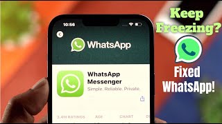 WhatsApp Keep Freezing on iPhone  Fixed [upl. by Amerigo33]