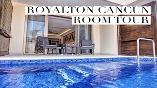 Royalton Cancun Luxury Jr Suite Swim Out Room Tour  THE STEWART VLOG [upl. by Cyrilla412]