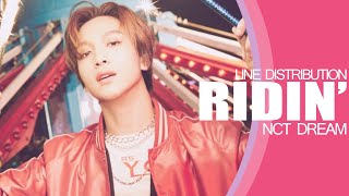 RIDIN  NCT DREAM LINE DISTRIBUTION [upl. by Campy]