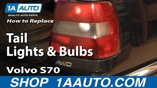 How To Replace Tail Lights 9800 Volvo S70 [upl. by Llerad187]