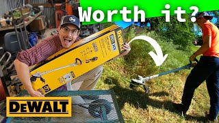 Is a 20v DeWalt String Trimmer WORTH IT  Garage Story [upl. by Emirak612]