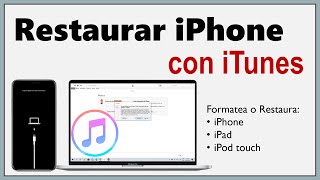 Como RESTAURAR iPhone con iTunes [upl. by Berns766]