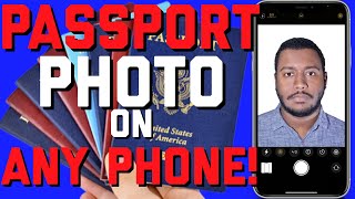 how to take passport photo at home with phone [upl. by Aisayt673]