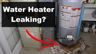 Water Heater Leaking What To Do [upl. by Afesoj]