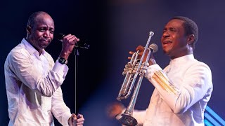 NATHANIEL BASSEY x DUNSIN OYEKAN SOULLIFTING MINISTRATION AT PAPA ADEBOYE LIGHT UP CRUSADE IN LAGOS [upl. by Godrich]