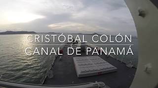 La fragata quotCristóbal Colónquot cruza el Canal de Panamá antes de poner rumbo a España [upl. by Akinam402]