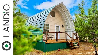 Tiny House • ARCHED CABINS • Tiny Home Tour 2022 [upl. by Obmar904]