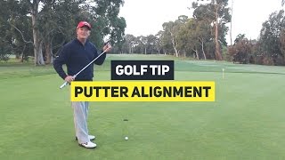 How To Aim Your Putter Correctly  Golf Tip [upl. by Nester368]