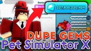 Dupe Gems Pet Simulator X Script  Hack [upl. by Jankey]