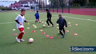 Fußballtraining mit Kindern  Koordination Ballschule und Passspiel [upl. by Ahsial]