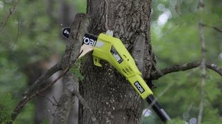 Ryobi Electric Pole Saw  Chain Saw [upl. by Grossman252]