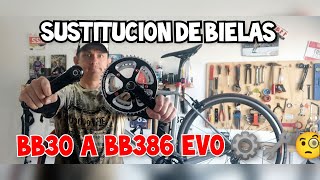 Cambio de bielas BB30 por BB386 EVO 🛠⚙ [upl. by Freeman]