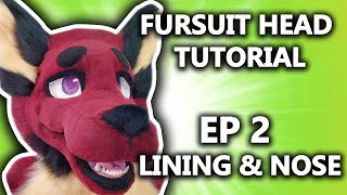 Line your Fursuit Head Base  How To  Fursuit Head Tutorial EP 2 [upl. by Correna]