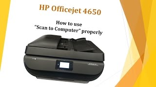 HP Officejet 4650 How to use quotScan to Computerquot properly [upl. by Legnaros]