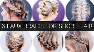 6 Different Faux Braids For Short Hair  Milabu [upl. by Katzir]