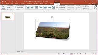 How to Apply Bevel Perspective to image in PowerPoint [upl. by Linzer135]