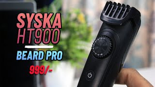 Syska HT900 Beard Pro Hair Trimmer Unboxing amp Review  Best Trimmer under 1000 [upl. by Eiboh21]