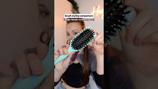 Brush styling battle Tangle Teezer vs Bounce Curl 👀 curlyhaircare curlyhairroutine [upl. by Anol]