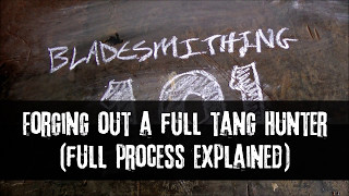 Bladesmithing 101  Forging a full tapered tang knife  Full Process Explained [upl. by Letsyrk363]