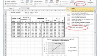 Graphs with Uncertainties using Excel [upl. by Molloy638]