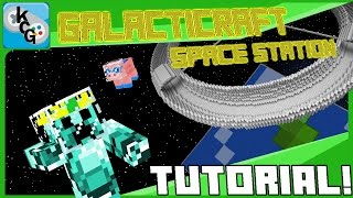 Minecraft Galacticraft Mod 1710 Space station Tutorial KingChris [upl. by Barber812]