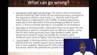 Session 13 Value Investing  The Passive Screeners [upl. by Jermain313]