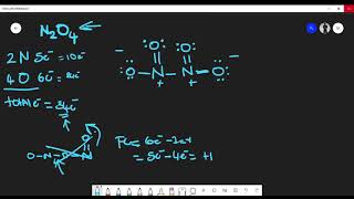 How to Draw Lewis Structure of N2O4 Dinitrogen Tetroxide [upl. by Ahsirtap713]