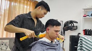 ASMR Vietnamese Barber Relaxing Massage Using Many Tools 😴🥱😇  ASMRMassageTF8 [upl. by Tserrof954]