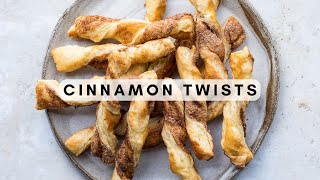 Puff Pastry Cinnamon Twists [upl. by Aniloj]