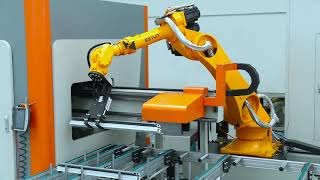 Fully Automatic Window Door Production Machines Line with Robot MES system [upl. by Andri]