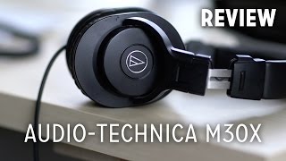 Audio Technica ATHM30X Review Budget Monitor Headphones [upl. by Alekahs485]