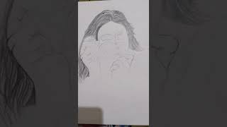 Girl with camera drawing 📸 drawing shortvideo [upl. by Initsed]