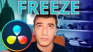 Davinci resolve how to freeze frame [upl. by Refinaj]