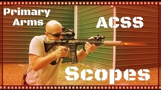 Primary Arms 25x and 4x ACSS Compact Scopes Review HD [upl. by Duval231]