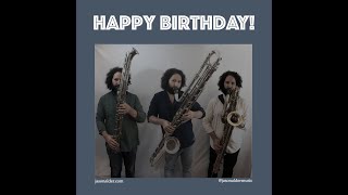 Happy Birthday Contrabass Clarinet Trio [upl. by Thgirw]