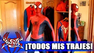 ¡TODOS MIS TRAJES DE SPIDERMAN [upl. by Eidas732]