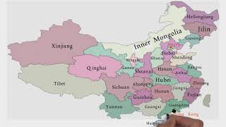 Provinces of China  China Provinces  Political Map of China  China Map 2025 Series of World Map [upl. by Violet]