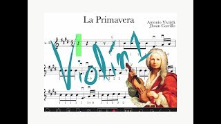 La Primavera de Vivaldi  Primer movimiento  violín 1 [upl. by Damiani]