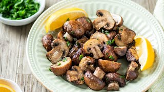 Air Fryer Garlic Mushrooms with Time amp Temp [upl. by Mizuki]