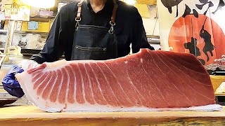 Giant bluefin tuna cutting show amp Luxurious sashimi in Taiwan [upl. by Faden252]