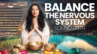 Overactive Sympathetic Nervous System  Healing Frequency Music  Sound Bath Meditation [upl. by Einotna134]