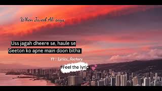 Lyrics Saudebaazi  Javed Ali  Aakrosh  Lyrics factory [upl. by Bills245]