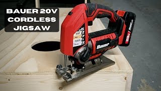 Bauer 20V Hypermax LithiumIon Cordless Jig Saw Harbor Freight [upl. by Elvia]