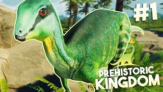 LETS BUILD A DINOSAUR PARK  Prehistoric Kingdom Playthrough Part 1 [upl. by Dorcea38]