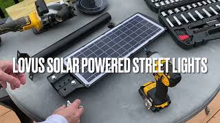 Solar LED Street Lights  Quick Look and Install [upl. by Nileek]